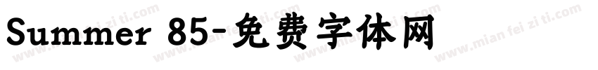 Summer 85字体转换